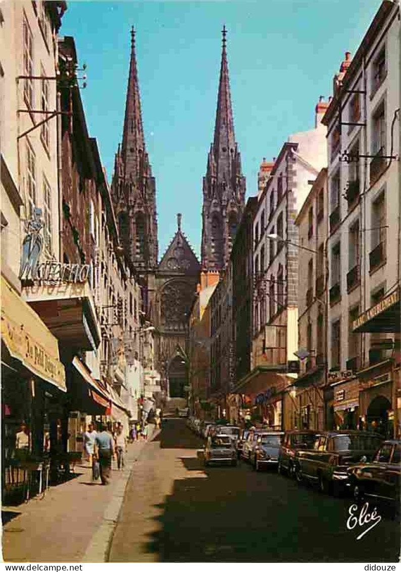 63 - Clermont Ferrand - La Rue Des Gras - Au Fond La Cathédrale Et Ses Flèches - CPM - Voir Scans Recto-Verso - Clermont Ferrand