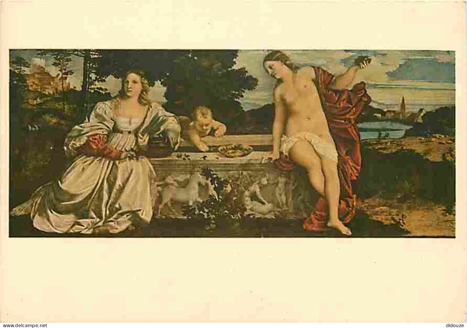 Art - Peinture - Tiziano - Amor Sacro E Profano - Roma - Galleria Borghese - CPM - Voir Scans Recto-Verso - Malerei & Gemälde