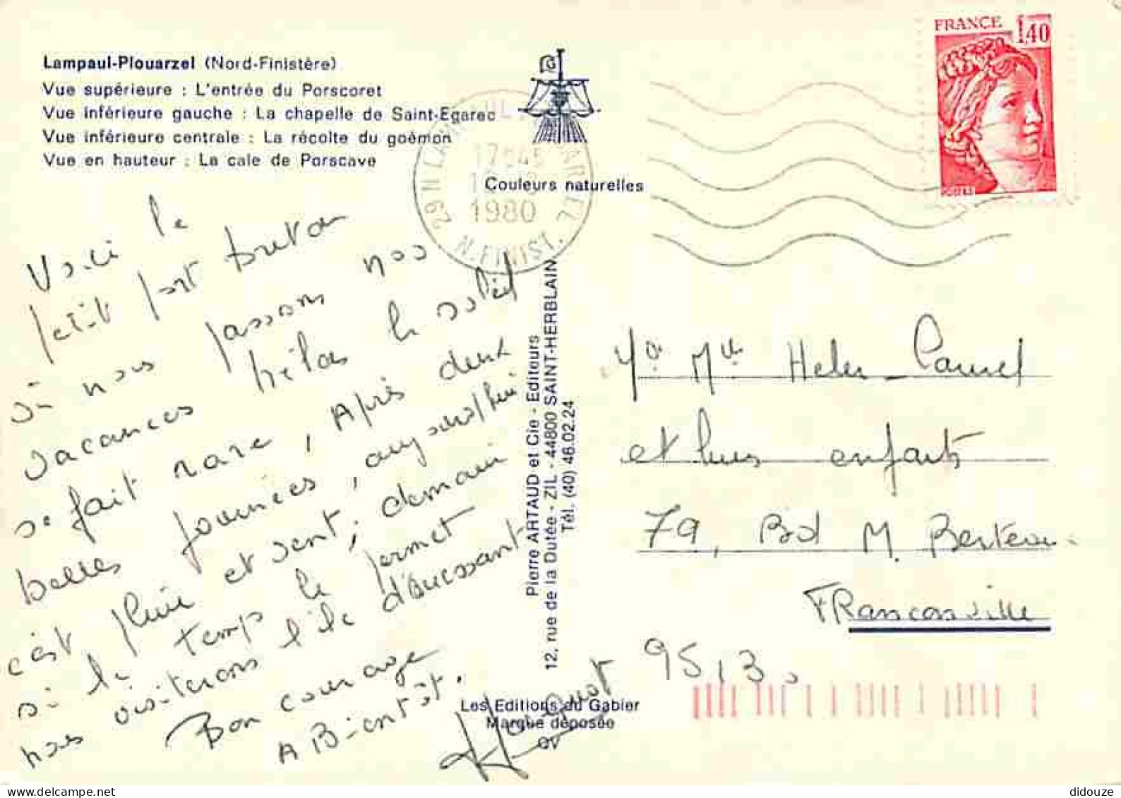 29 - Lampaul - Plouarzel - Multivues - Bateaux - Chevaux - Voir Scans Recto Verso  - Lampaul-Guimiliau