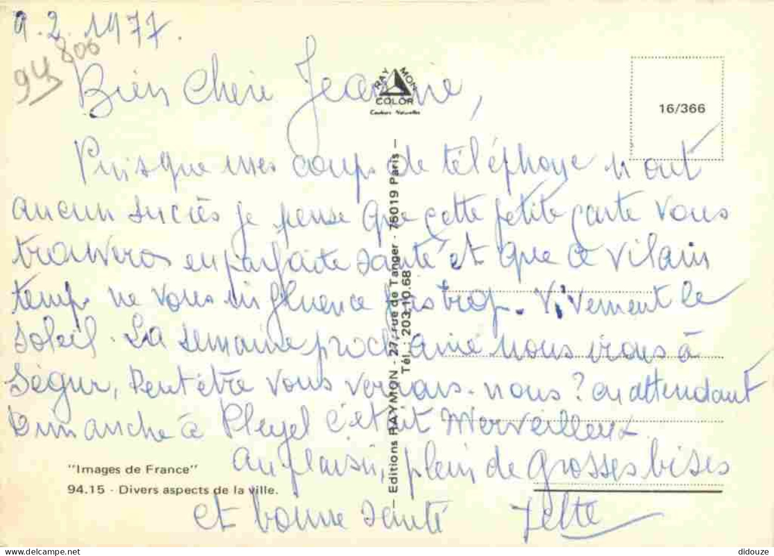 94 - Villejuif - Multivues - Automobiles - CPM - Flamme Postale De Villejuif 94 - Voir Scans Recto-Verso - Villejuif