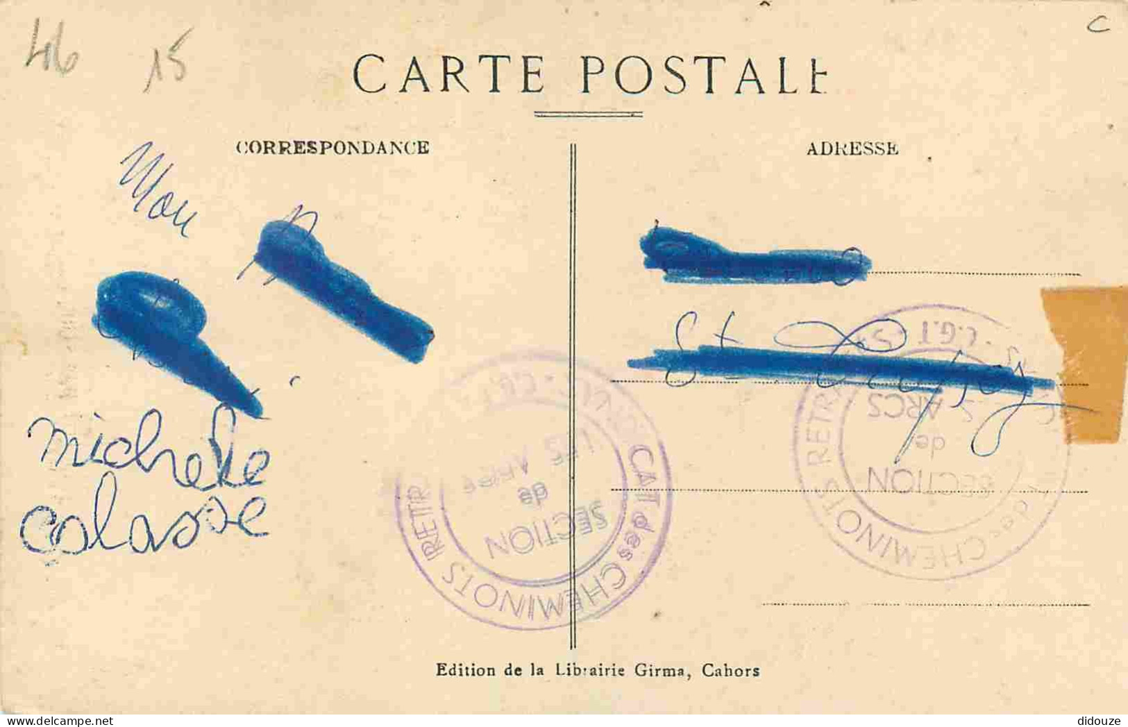 46 - Lot - Environs De Cajarc - Ruisseau Du Gouffre De Lantouy - Animée - CPA - Voir Scans Recto-Verso - Other & Unclassified