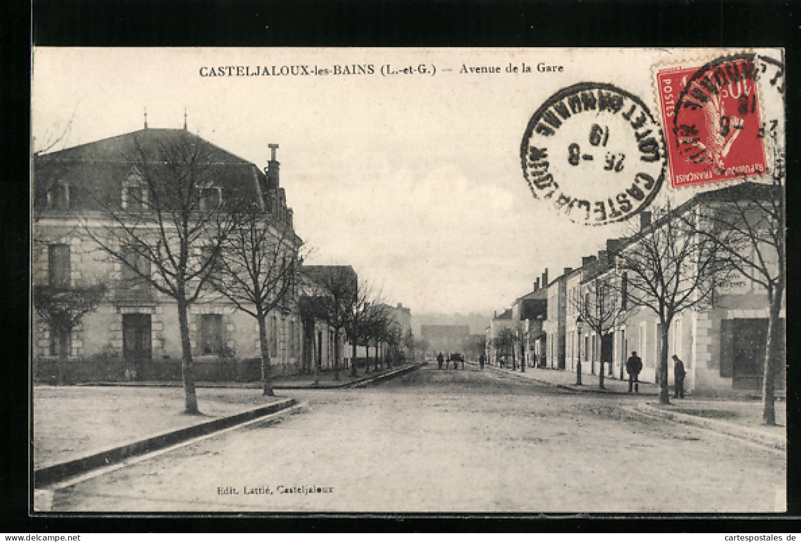 CPA Casteljaloux-les-Bains, Avenue De La Gare  - Casteljaloux