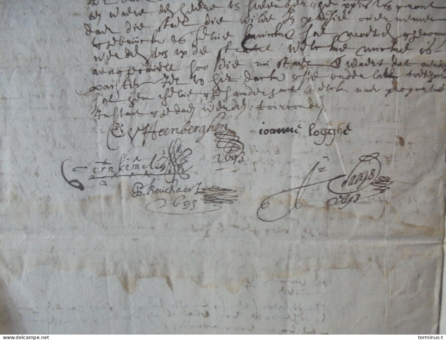 Opmeting Van Een Hofstede In HANDZAME & WERKEN A°1627 - Manuscritos