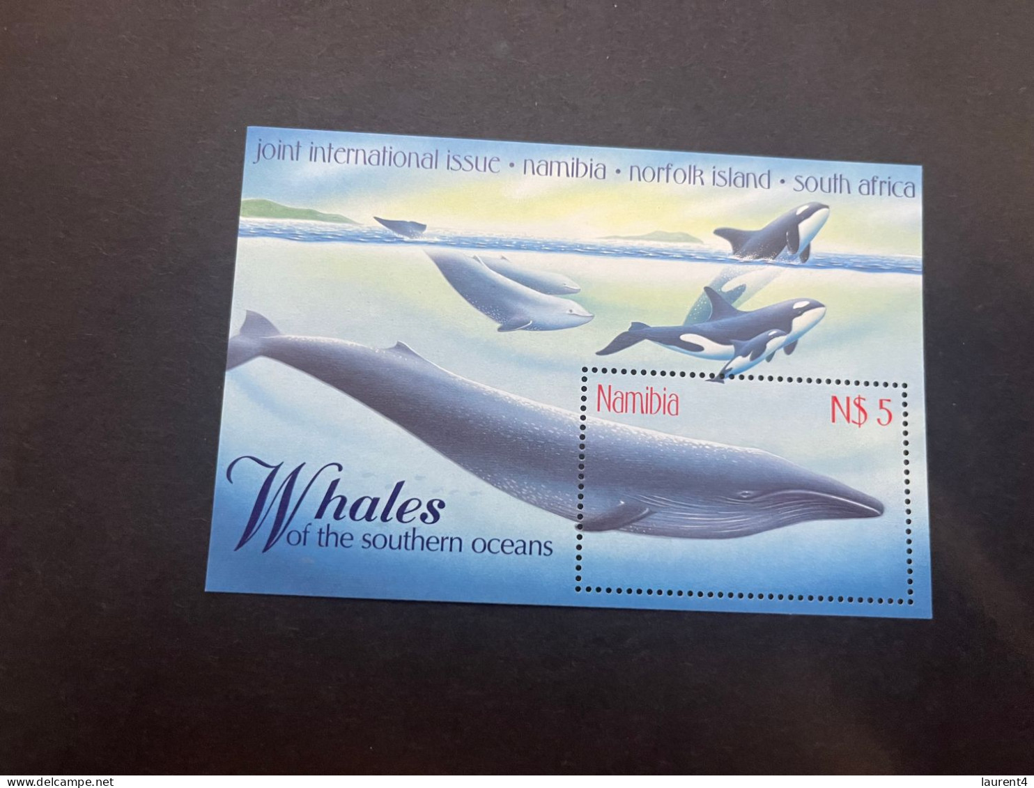 16-5-2024 (stamp) Namibia - Mint Mini-sheet (whale) For Stamp Expo - Namibië (1990- ...)