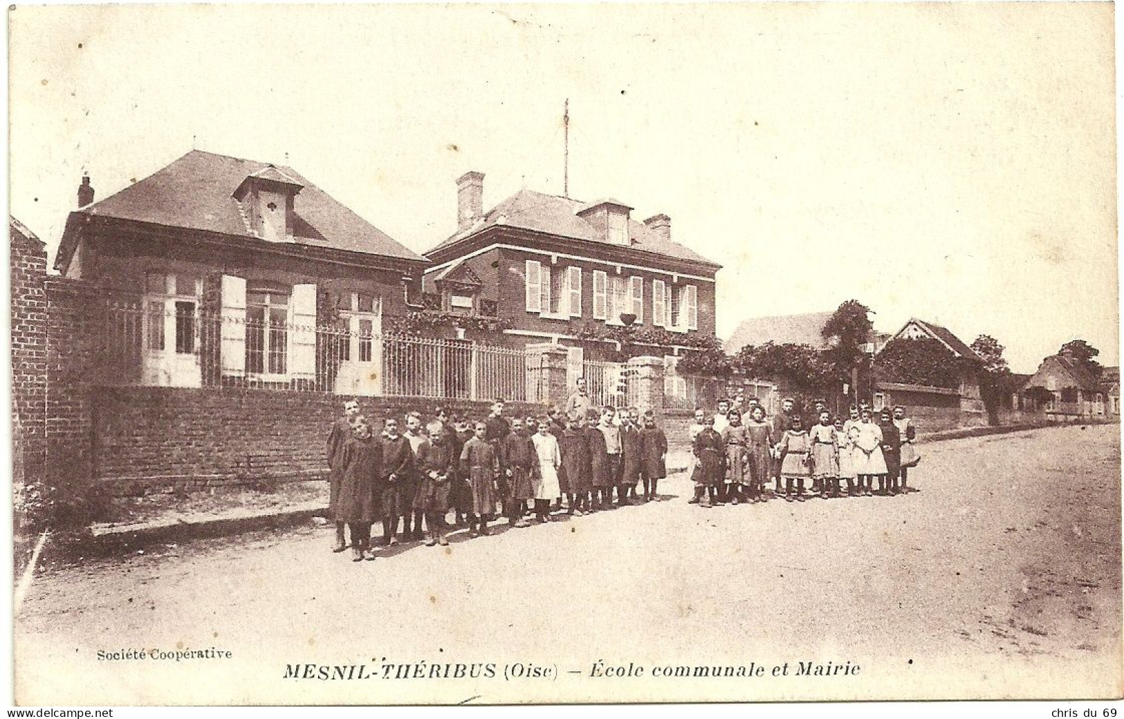Mesnil Theribus Ecole Communale Et Mairie - Other & Unclassified