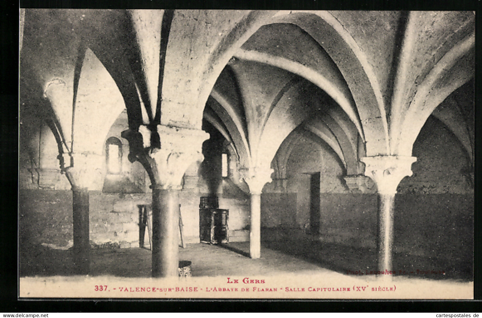 CPA Valence-sur-Baise, L`Abbaye De Flaran, Salle Capitulaire  - Sonstige & Ohne Zuordnung