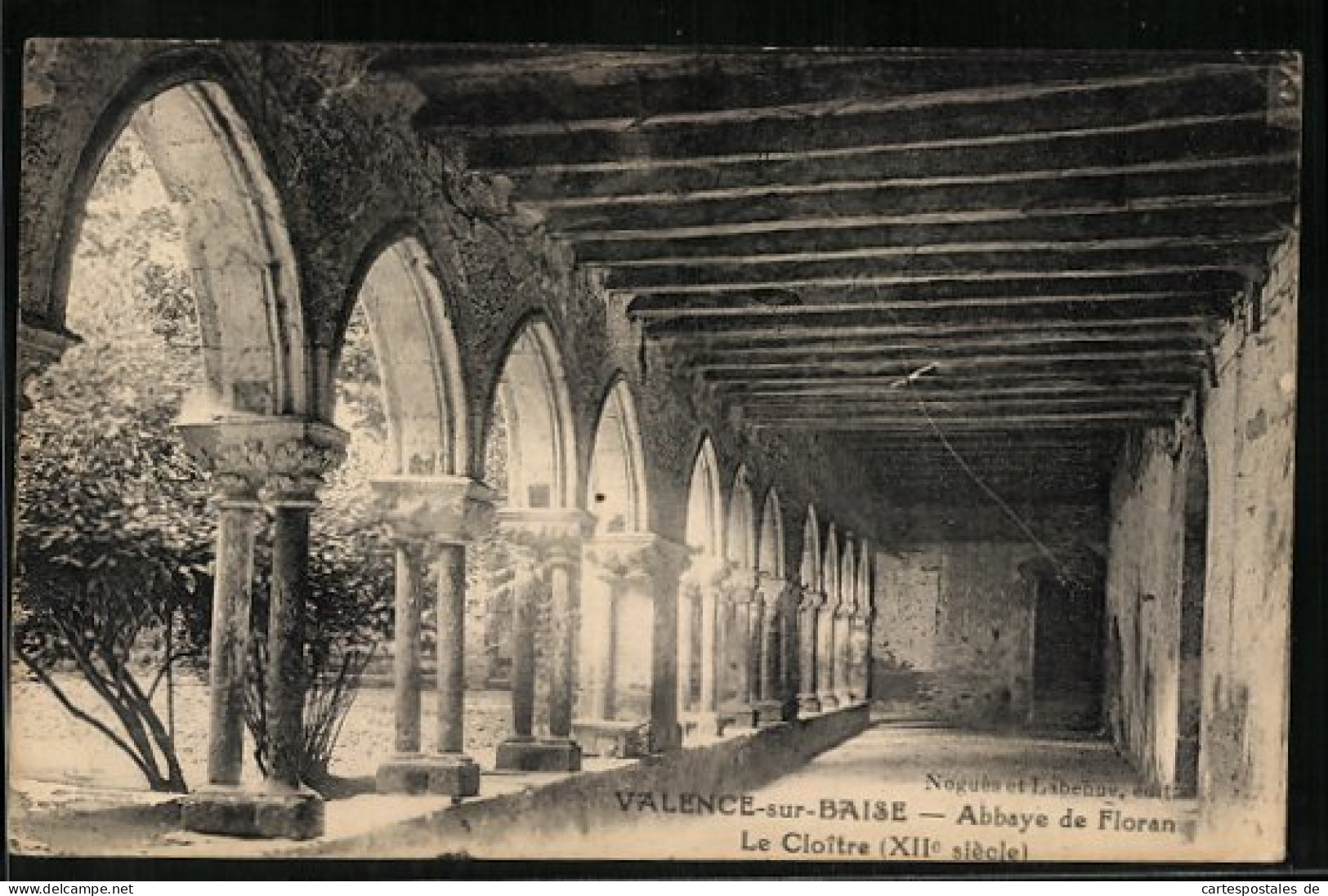 CPA Valence-sur-Baise, Abbaye De Floran, Le Cloître  - Other & Unclassified