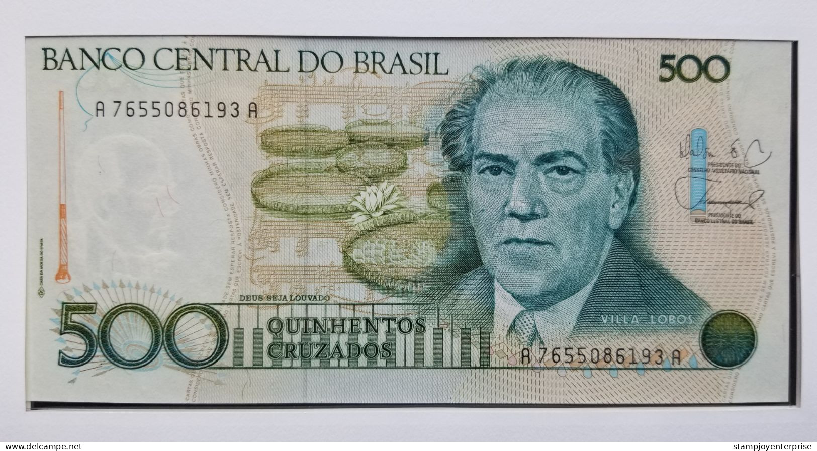 Brazil Heitor Villa-Lobos Birth Centenary 1988 Musical Instruments Music FDC (banknote Cover) *rare - Brieven En Documenten