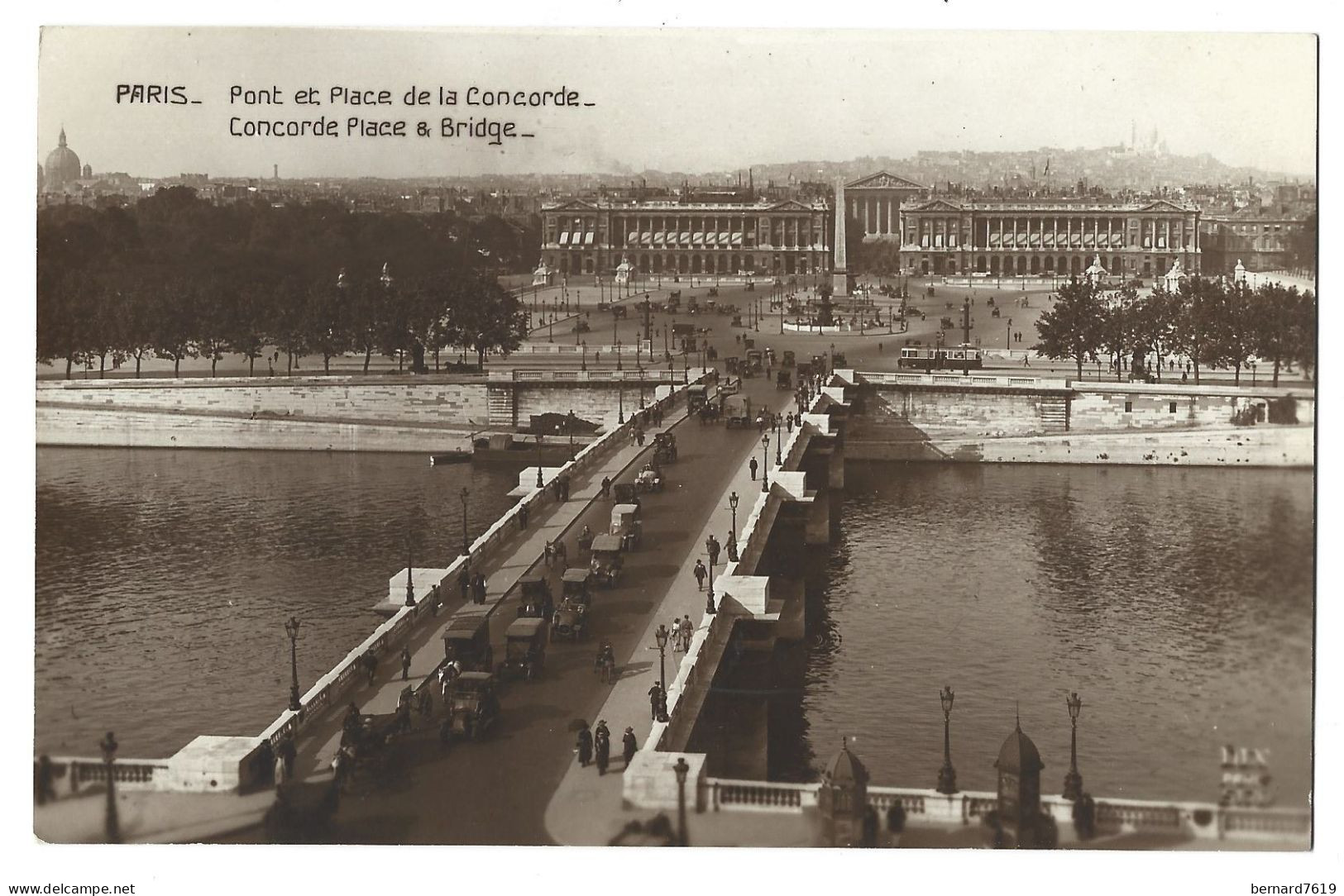 75 Paris - 75007  -  Pont Et Place De La Concorde - Distrito: 07