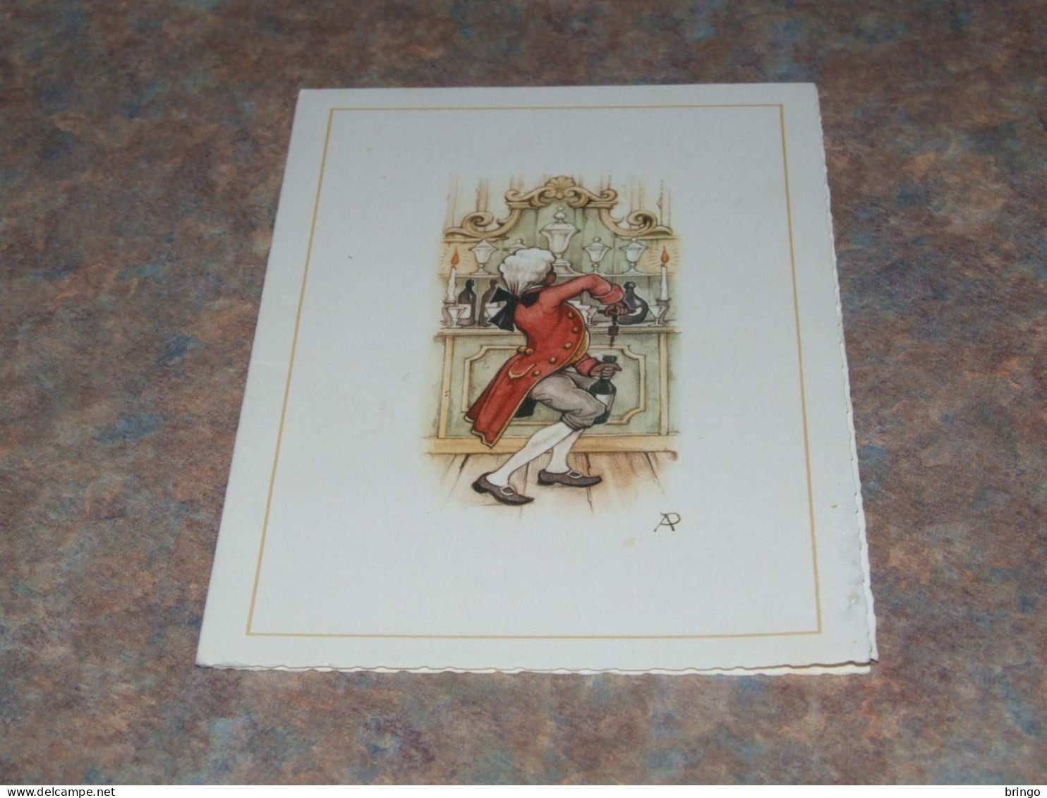 75770-         9,5 X 13 CM. - DOUBLE CARD, ILLUSTRATION  ANTON PIECK - Pieck, Anton