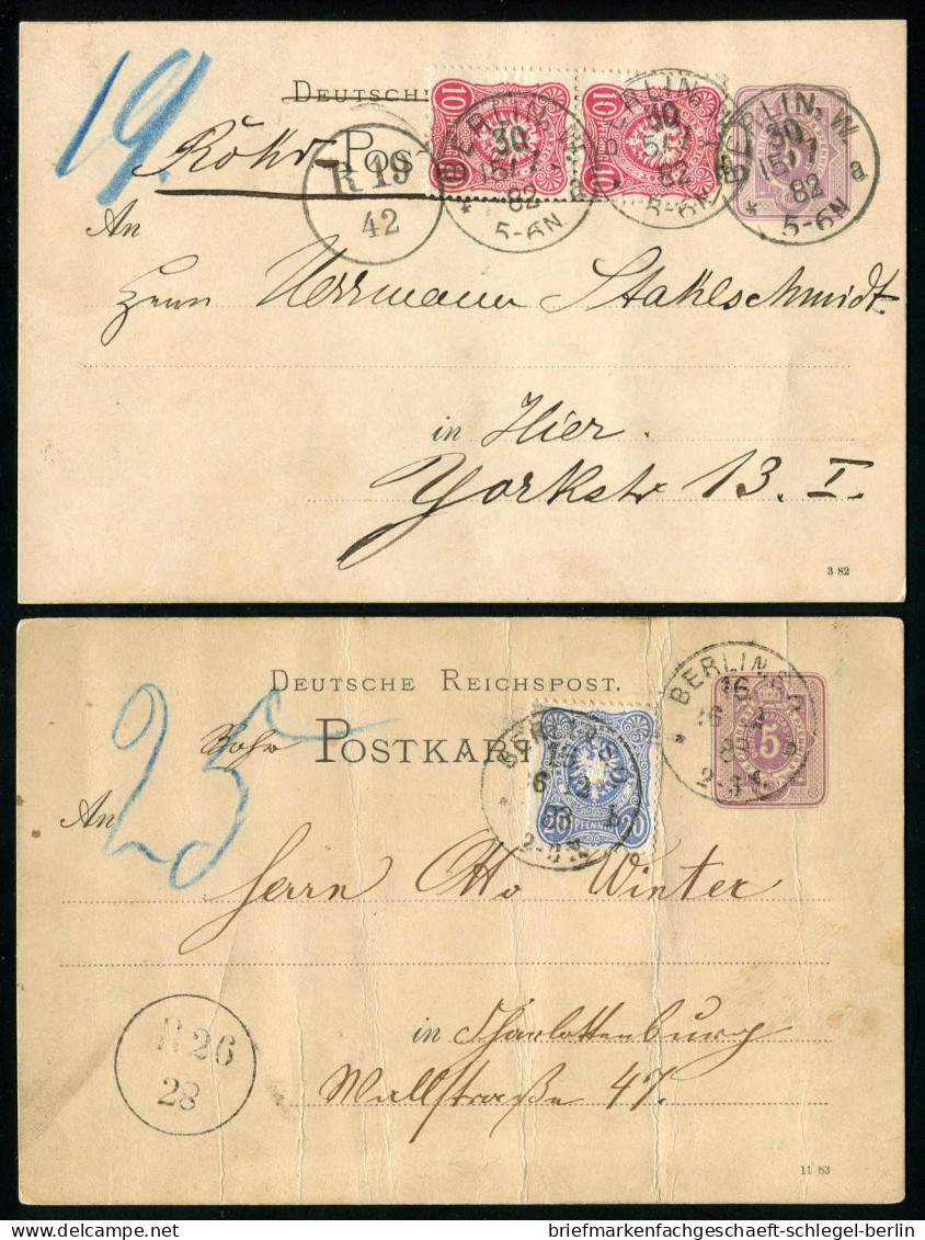 Berlin, 1882, P 12 + 41(2) - Bzw. 42, Brief - Otros & Sin Clasificación