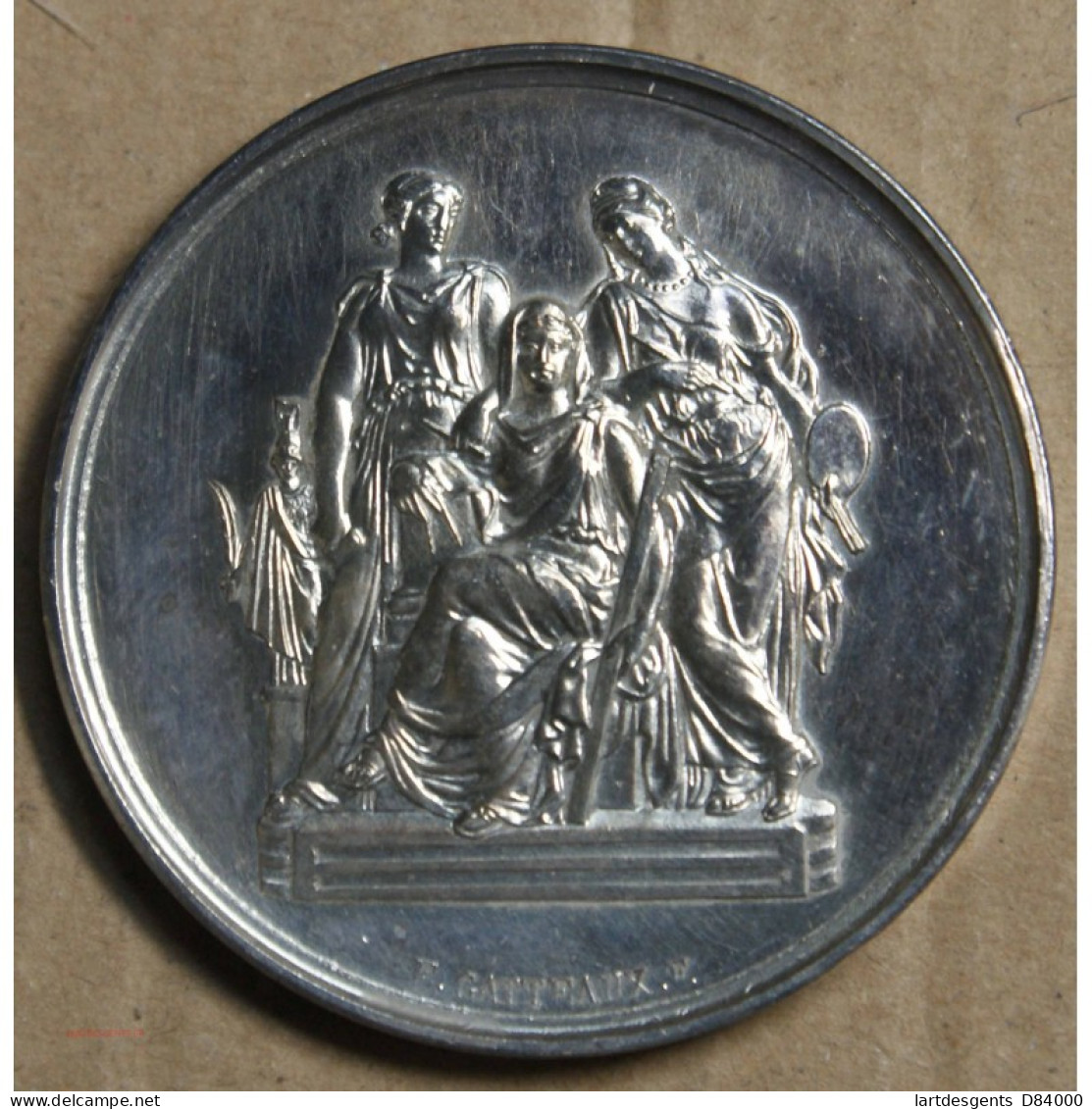 Médaille "écoles Nationale Des Beaux Arts 1873, Attribué à Pétua (13), Lartdesgents.fr - Royal / Of Nobility