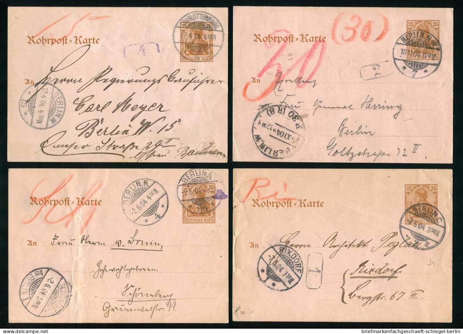 Berliner Postgeschichte, 1904, RP 13, Brief - Autres & Non Classés