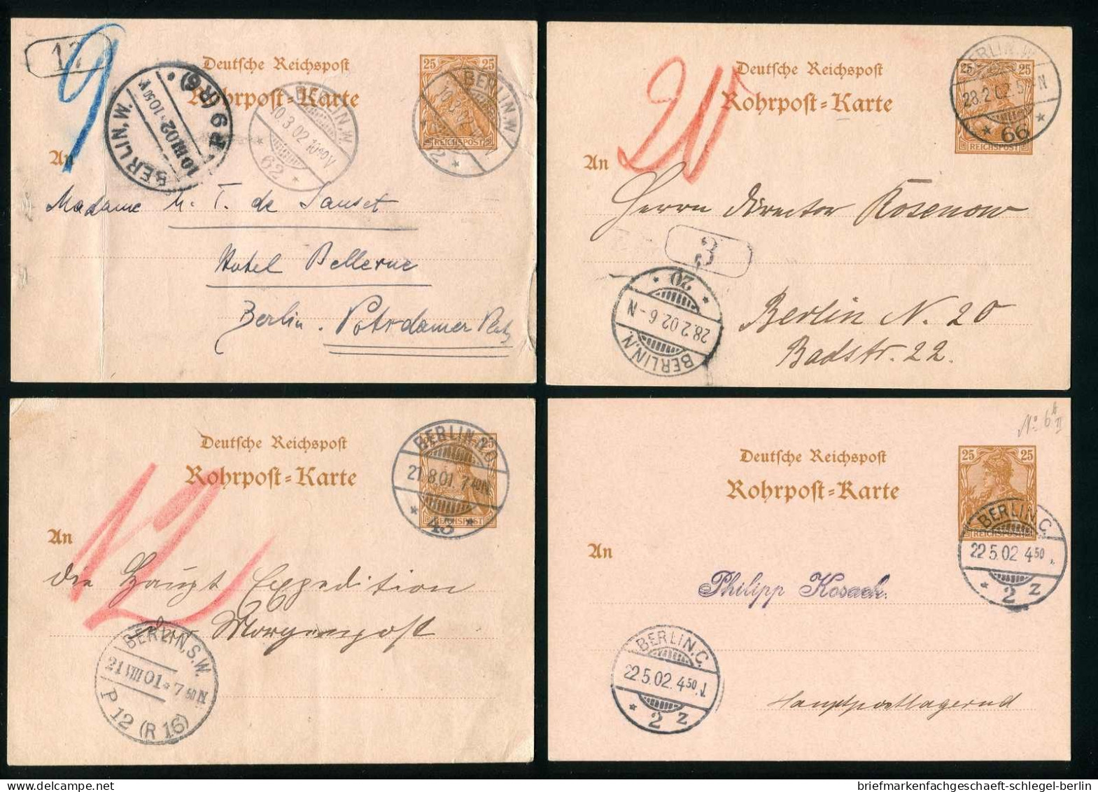 Berliner Postgeschichte, 1901, RP 10, Brief - Autres & Non Classés