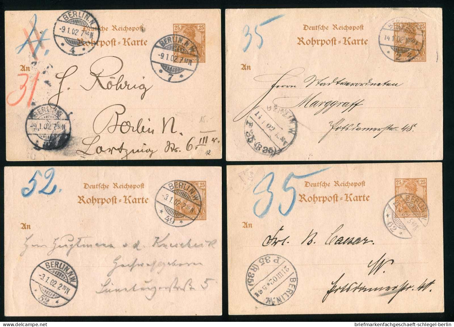 Berliner Postgeschichte, 1901, RP 10, Brief - Autres & Non Classés