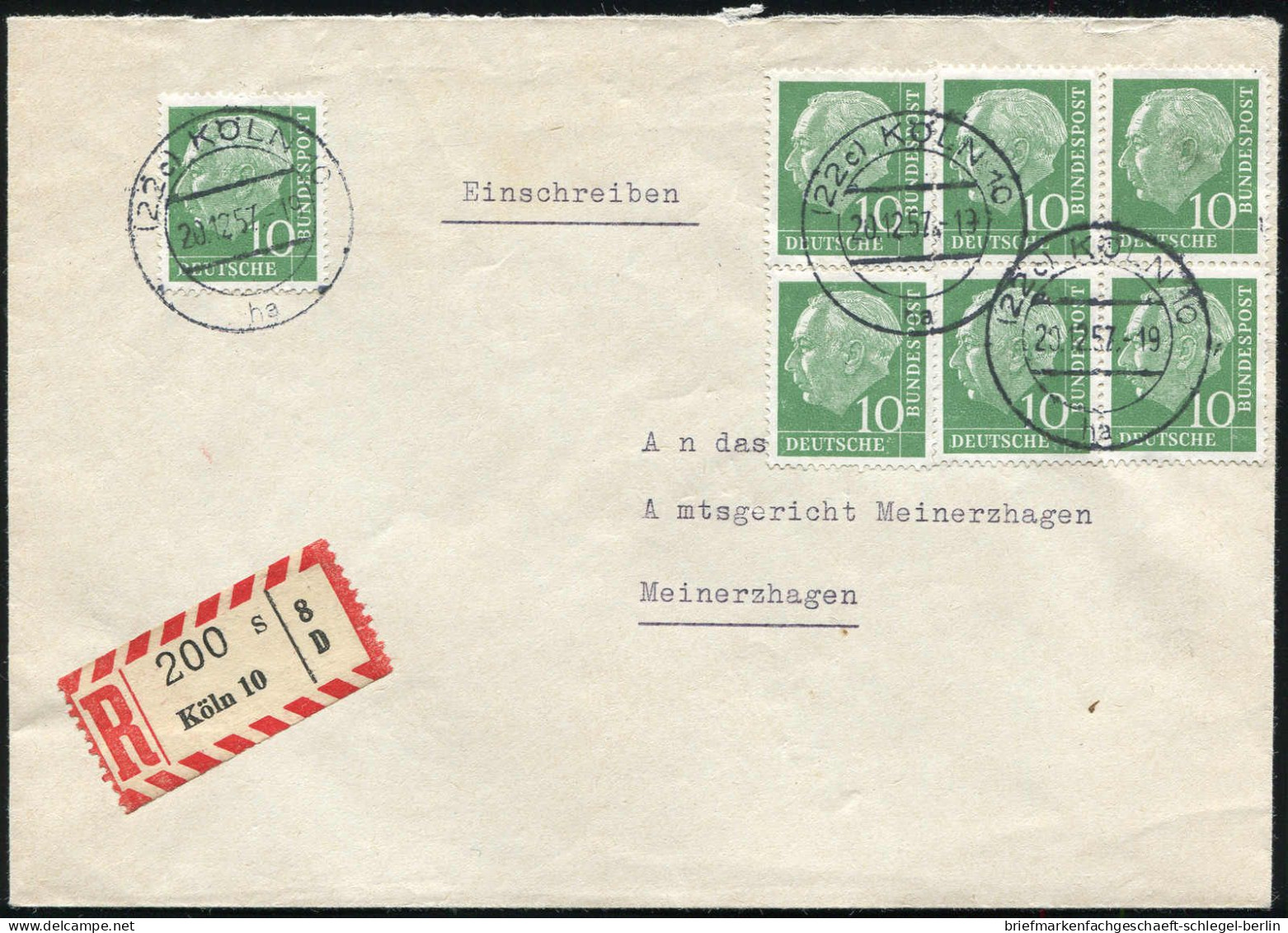 Bundesrepublik Deutschland, 1955, 183 (7), Brief - Autres & Non Classés
