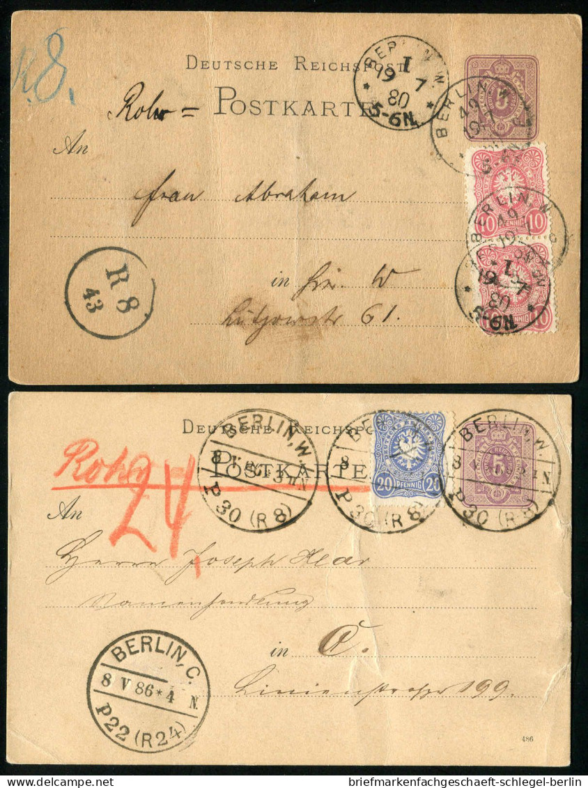 Berlin, 1880, P 10 + 41(2) - P 12/02 + 42, Brief - Autres & Non Classés