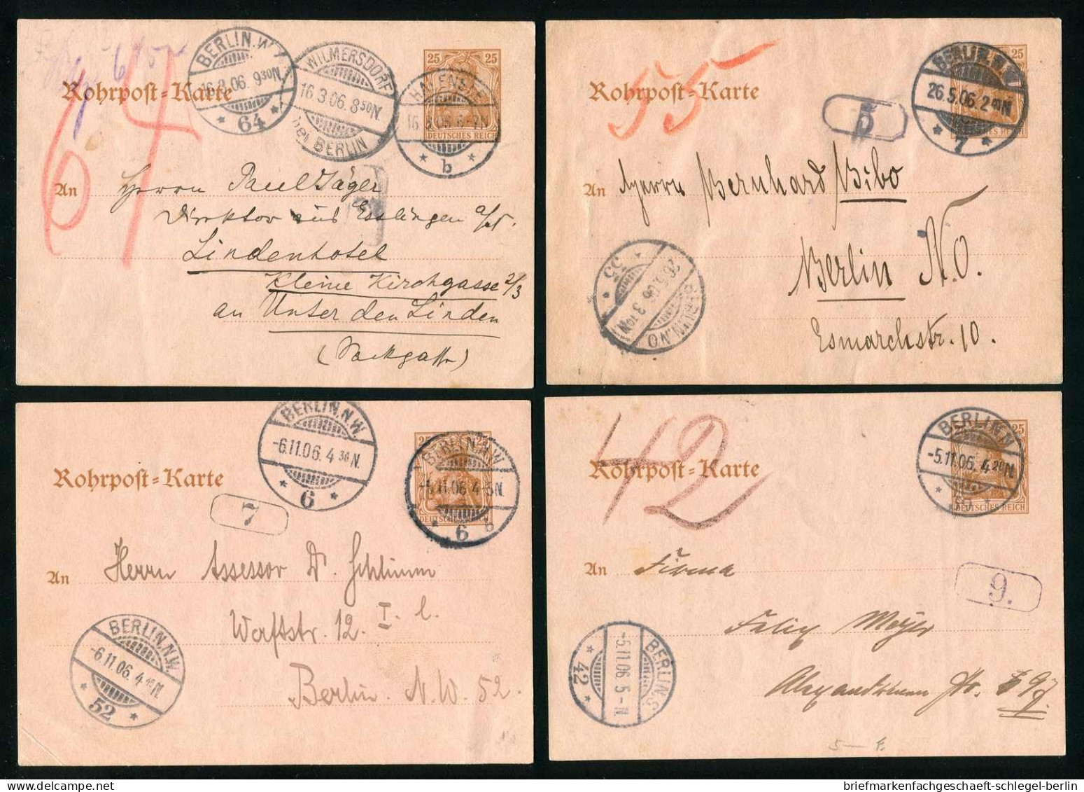 Berliner Postgeschichte, 1905, RP 13, Brief - Autres & Non Classés