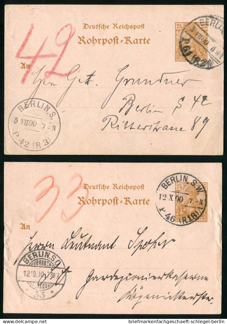 Berliner Postgeschichte, 1900, RP 10, Brief - Autres & Non Classés