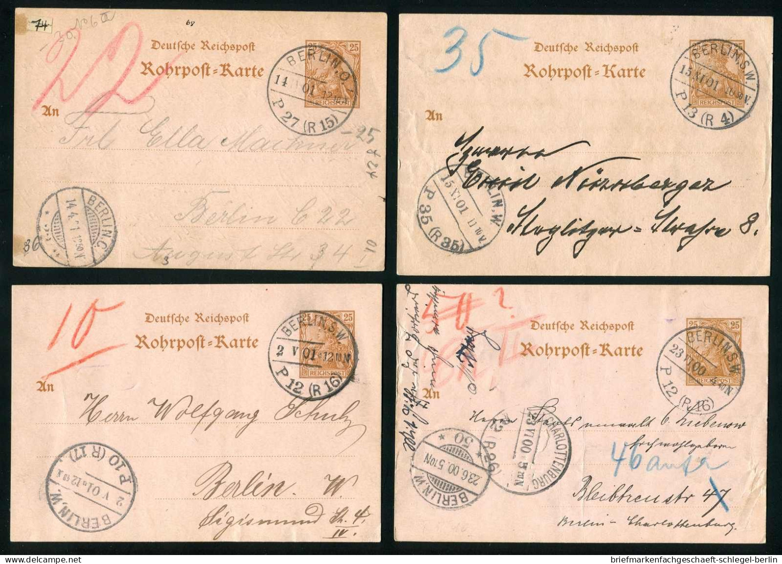 Berliner Postgeschichte, 1900, RP 10, Brief - Sonstige & Ohne Zuordnung