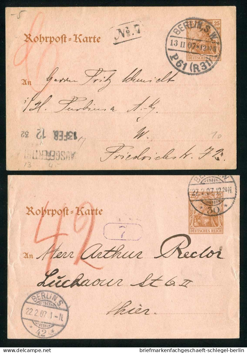 Berliner Postgeschichte, 1907, RP 13, Brief - Autres & Non Classés