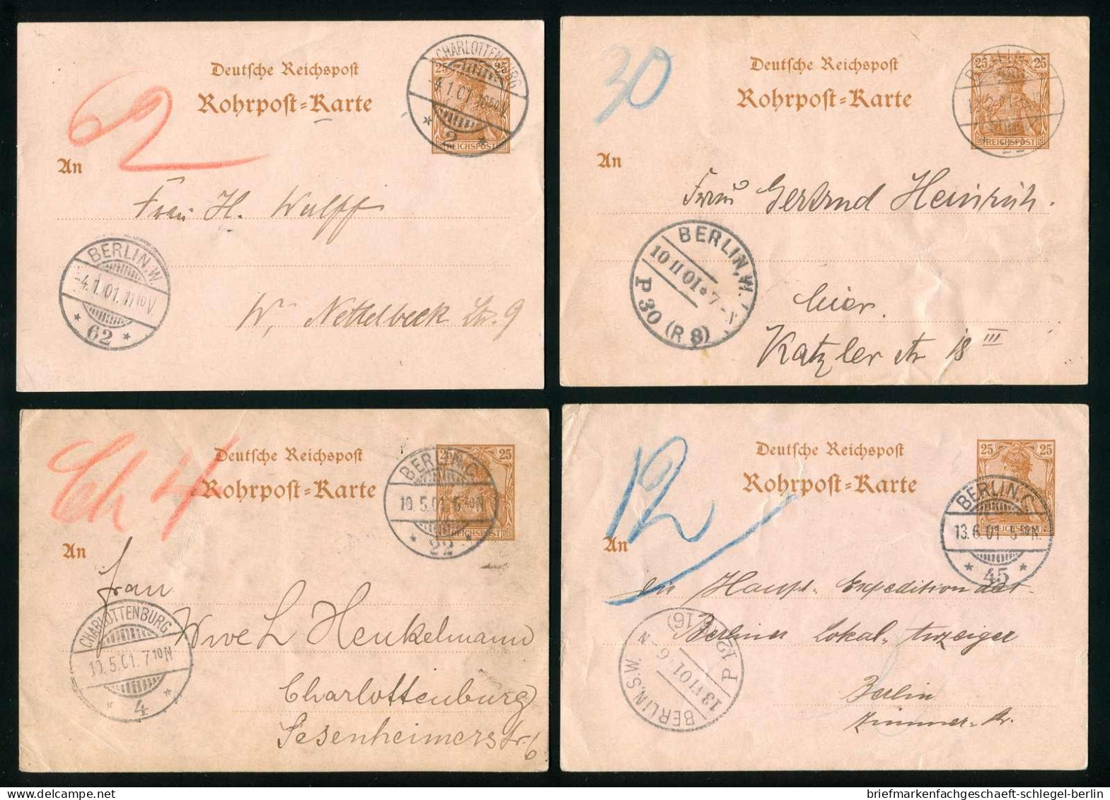 Berliner Postgeschichte, 1901, RP 10, Brief - Autres & Non Classés