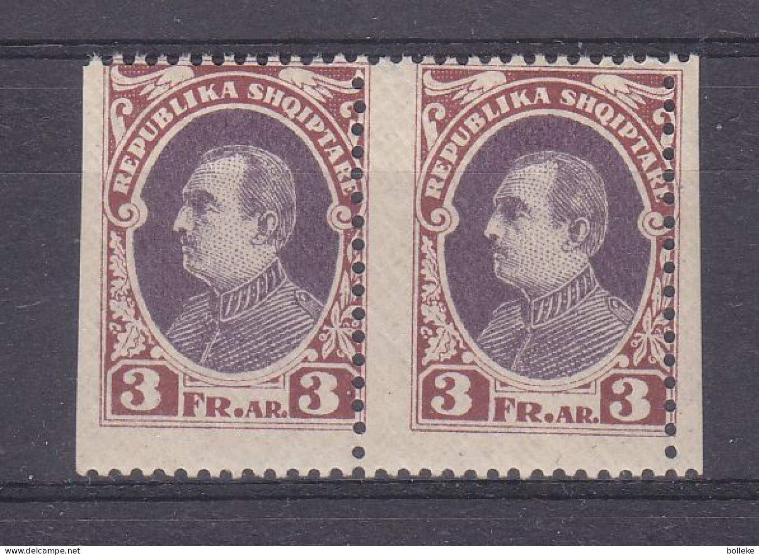 Albanie - Yvert 178 ** - Décalage De Perforation -variété - 1 Timbre Plus Large - - Albania