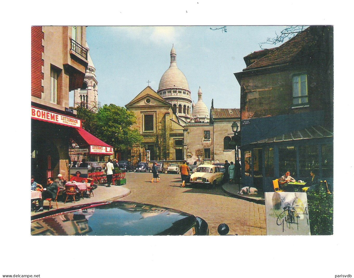 PARIS - MONTMARTRE , LA PLACE DU TERTRE, L'EGLISE SAINT-PIERRE  (FR 20.222) - De Seine En Haar Oevers
