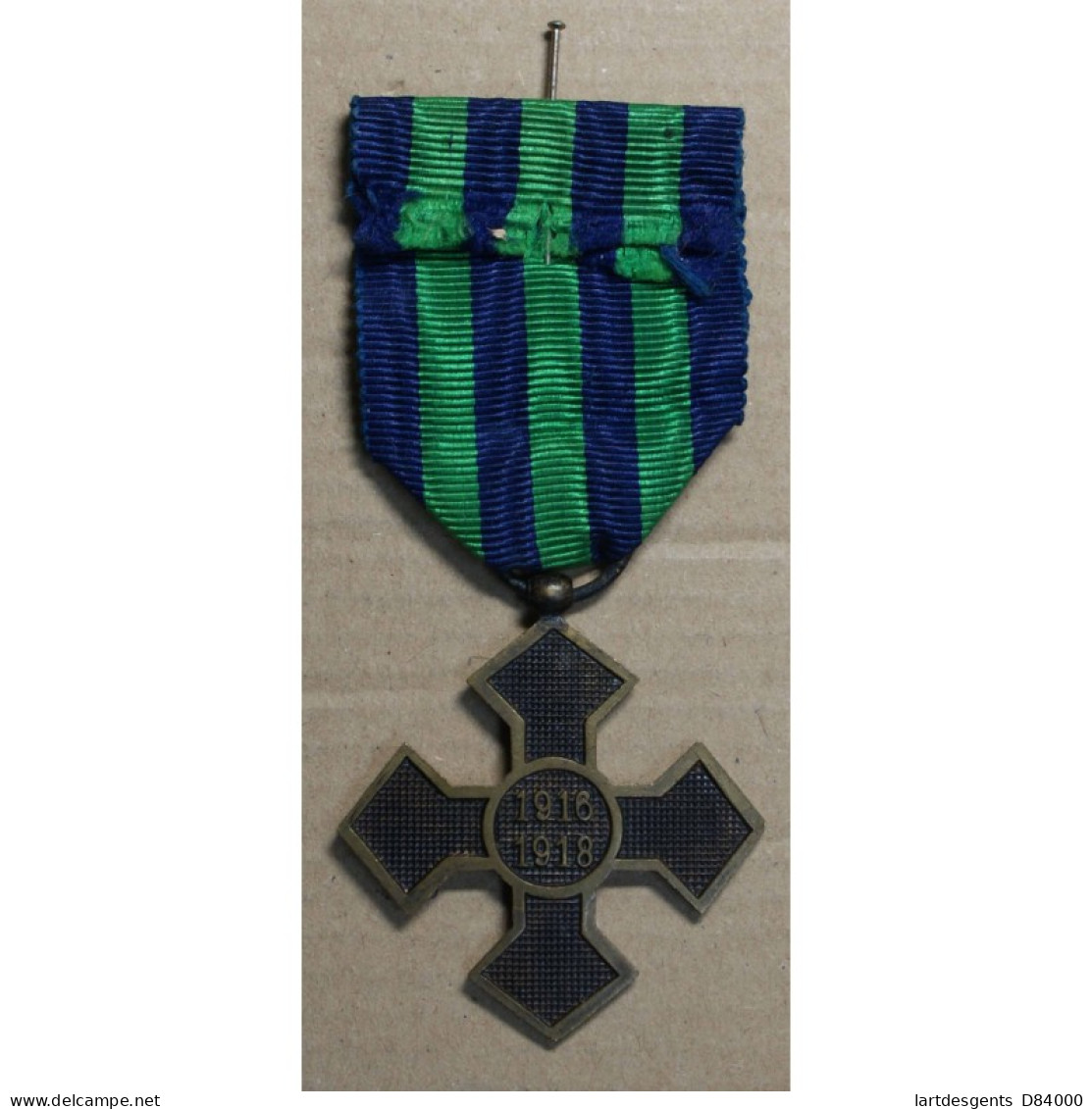 Médaille WW1, CROIX DE GUERRE ROUMANIE 1916-1918 , Lartdesgents.fr - Monarchia / Nobiltà