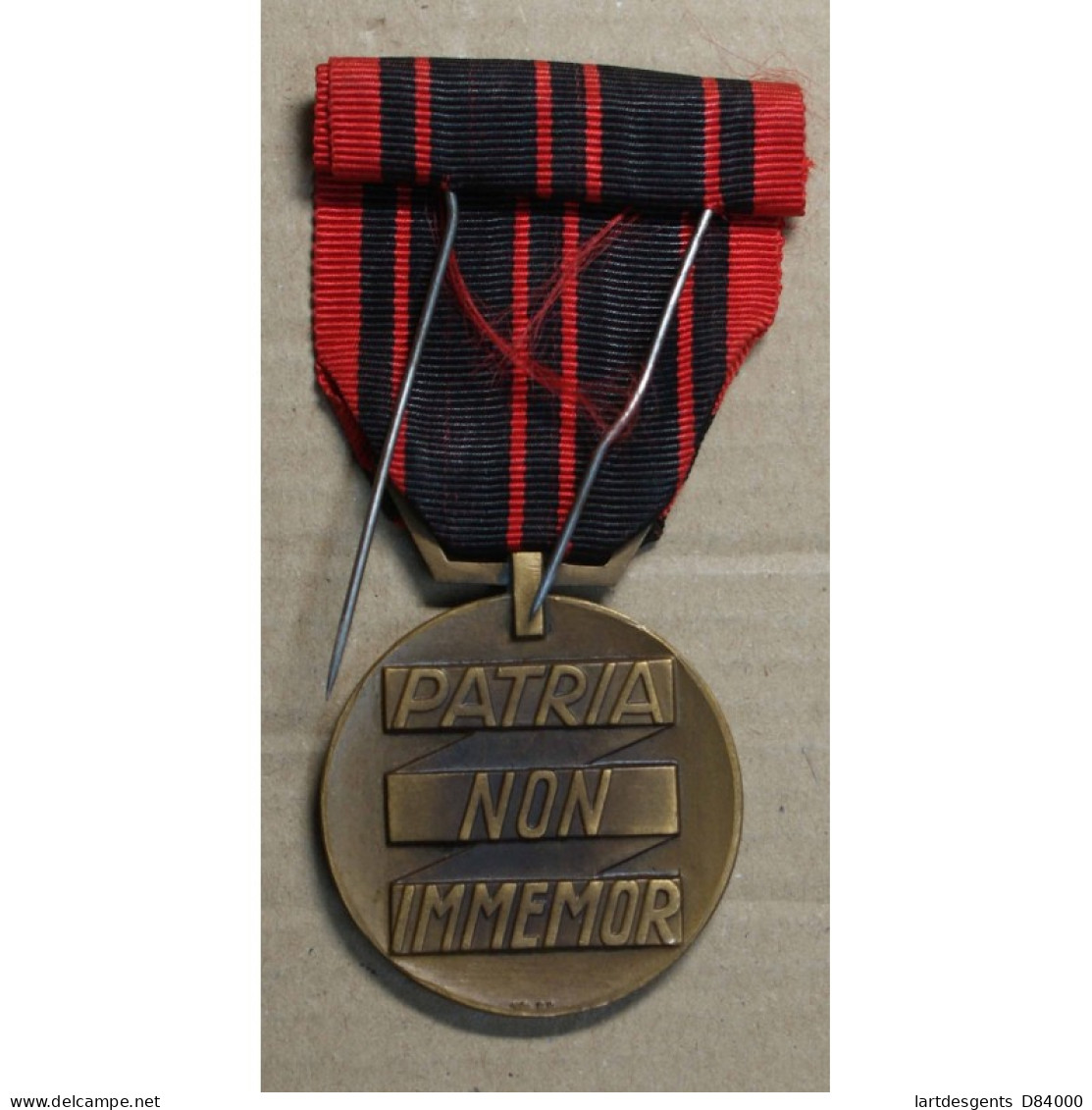 Médaille WW2, Résistance Française, Patria Non Immemor 18 Juin 1940, Lartdesgents.fr - Adel