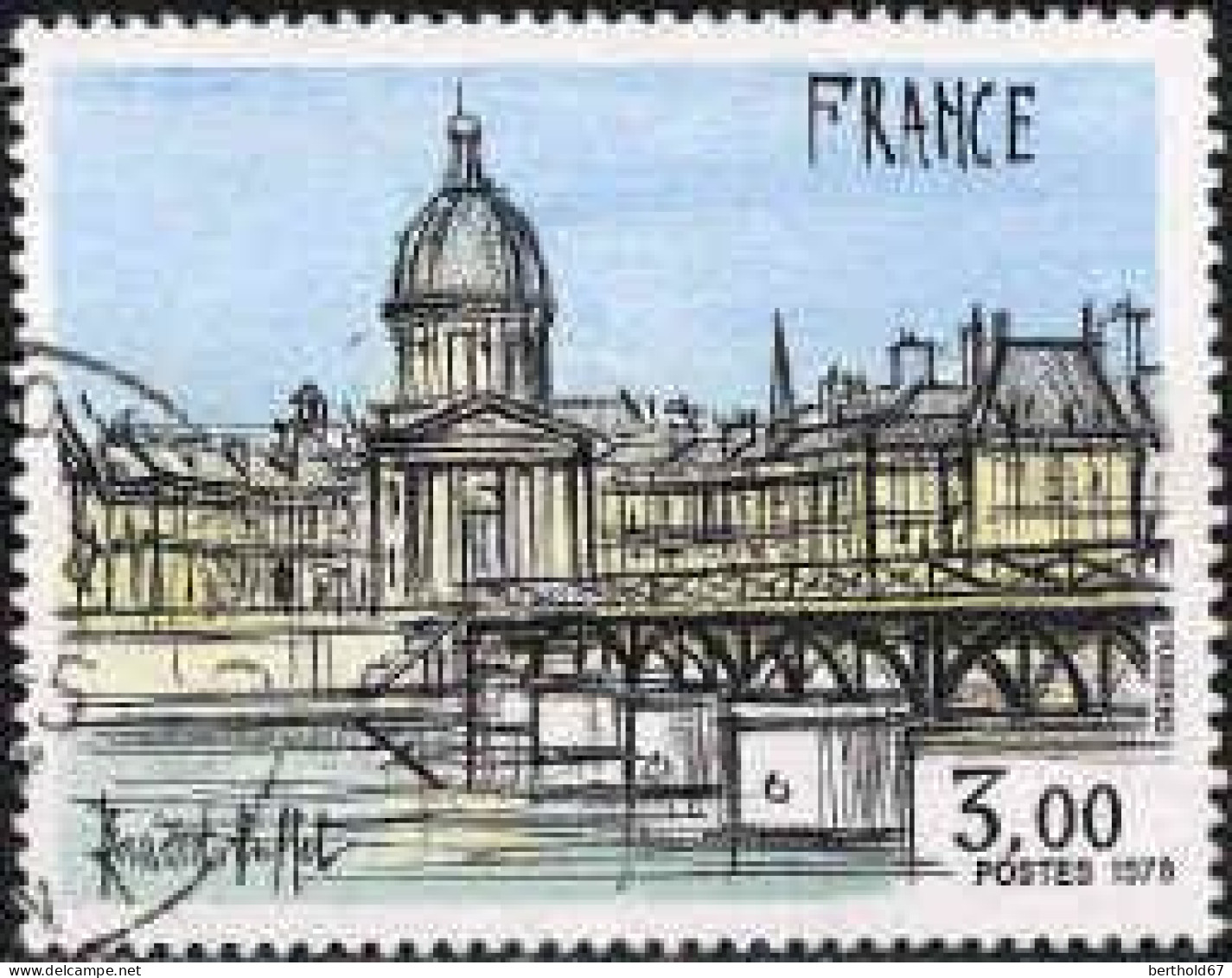France Poste Obl Yv:1994 Mi:2070 Bernard Buffet Institut De France (Beau Cachet Rond) (Thème) - Bridges