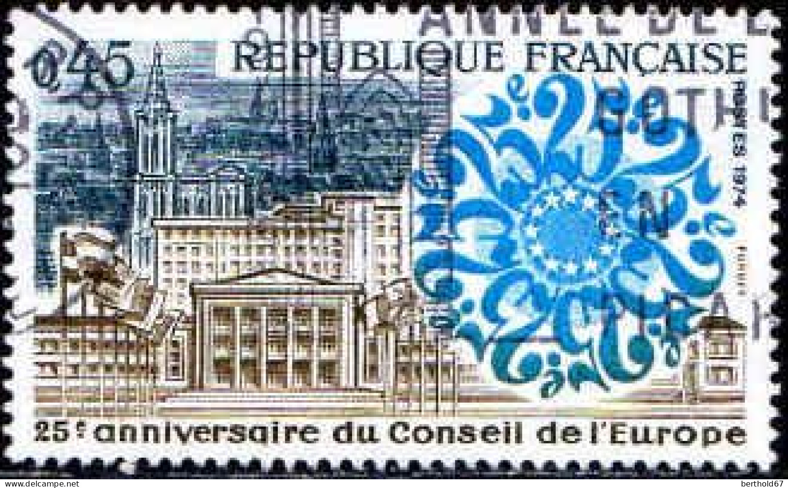 France Poste Obl Yv:1792 Mi:1872 Conseil De L'Europe Strasbourg (Beau Cachet Rond) (Thème) - Kerken En Kathedralen