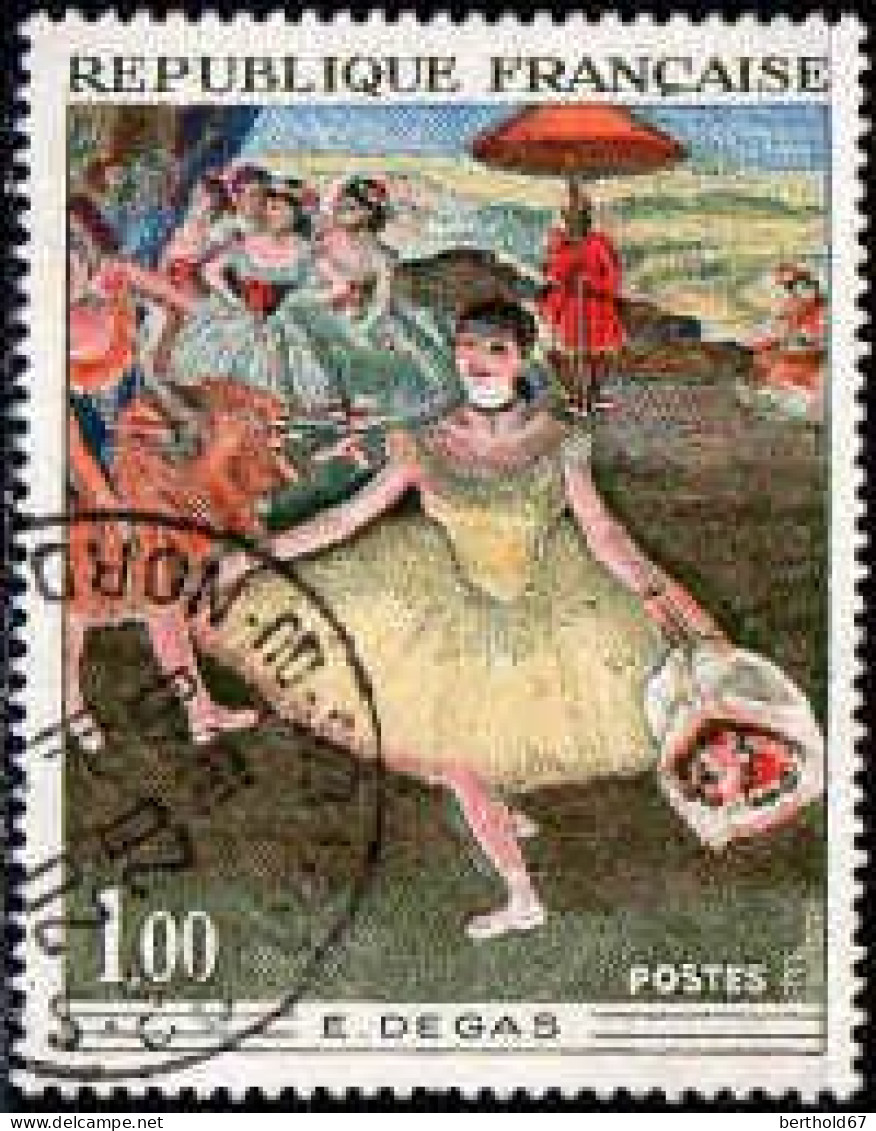 France Poste Obl Yv:1653 Mi:1732 Edgar Degas Danseuse Au Bouquet Saluant (TB Cachet Rond) (Thème) - Other & Unclassified