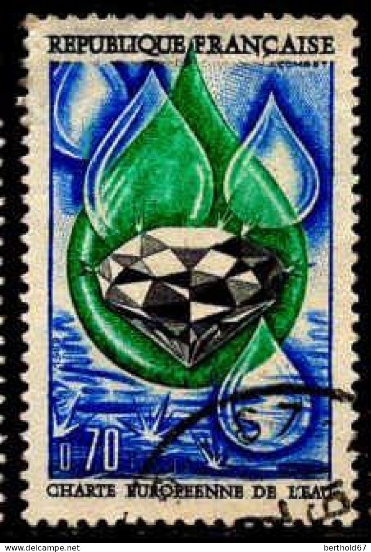 France Poste Obl Yv:1612 Mi:1682 Charte Europeenne De L'eau (cachet Rond) (Thème) - Eau