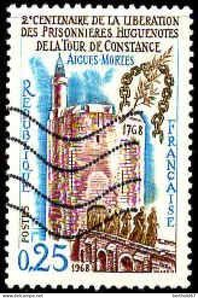France Poste Obl Yv:1566 Mi:1633 Aigues-Mortes Tour De Constance (Lign.Ondulées) (Thème) - Schlösser U. Burgen