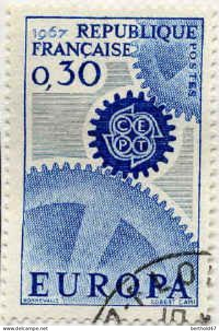 France Poste Obl Yv:1521 Mi:1578 Europa Cept Engrenages (cachet Rond) (Thème) - 1967
