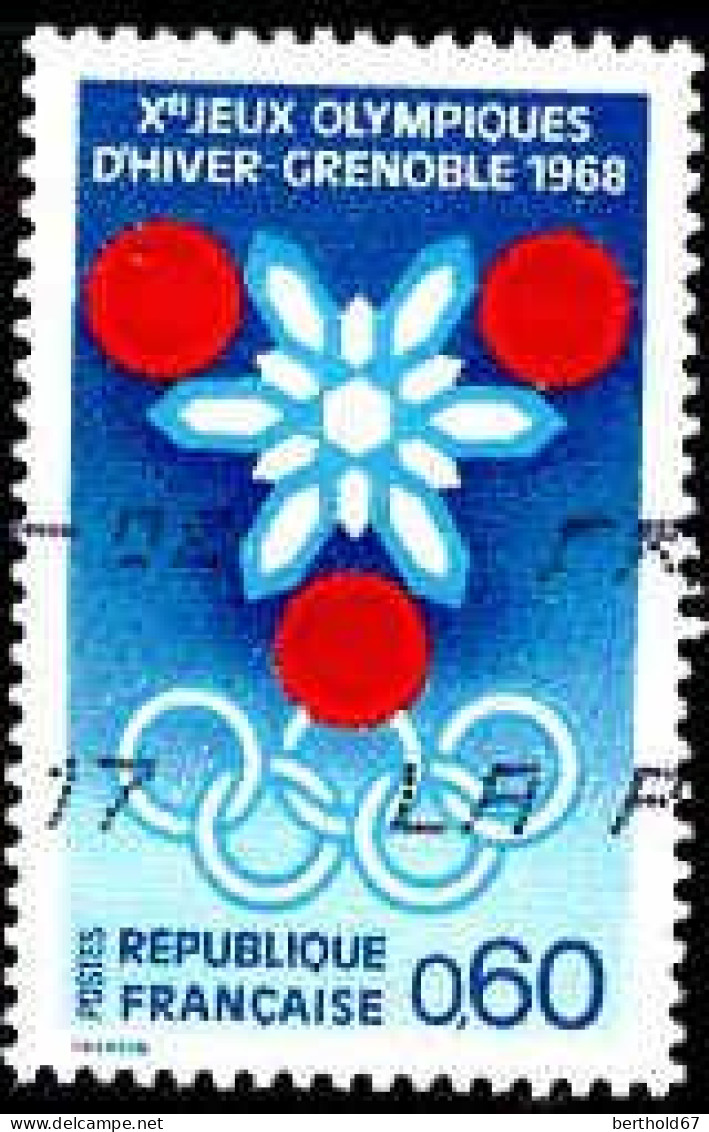 France Poste Obl Yv:1520 Mi:1576 Jeux Olympiques D'hiver Grenoble (Obl.mécanique) (Thème) - Winter 1968: Grenoble