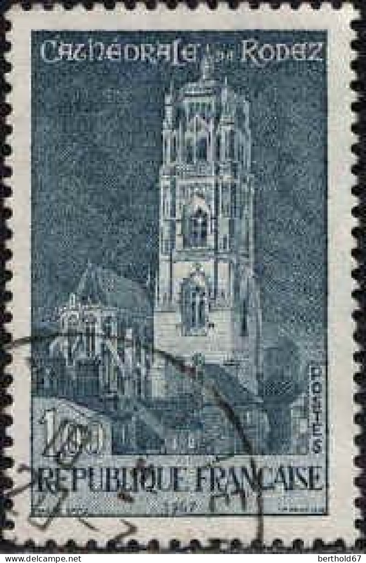 France Poste Obl Yv:1504 Mi:1585 Cathédrale De Rodez (Beau Cachet Rond) (Thème) - Kerken En Kathedralen
