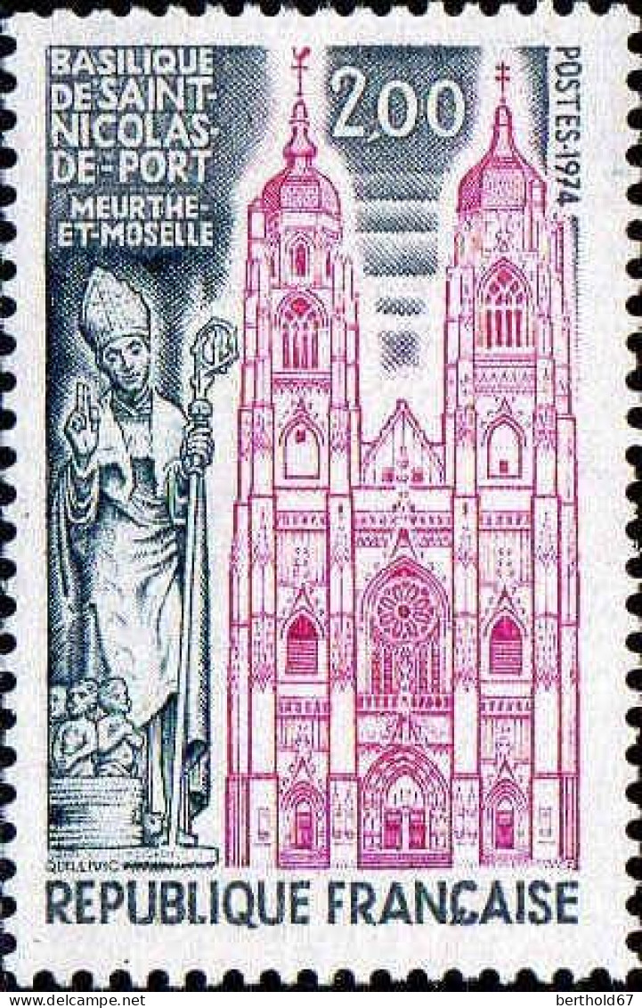 France Poste N** Yv:1810 Mi:1891 Basilique De St-Nicolas-de-Port (Thème) - Kerken En Kathedralen