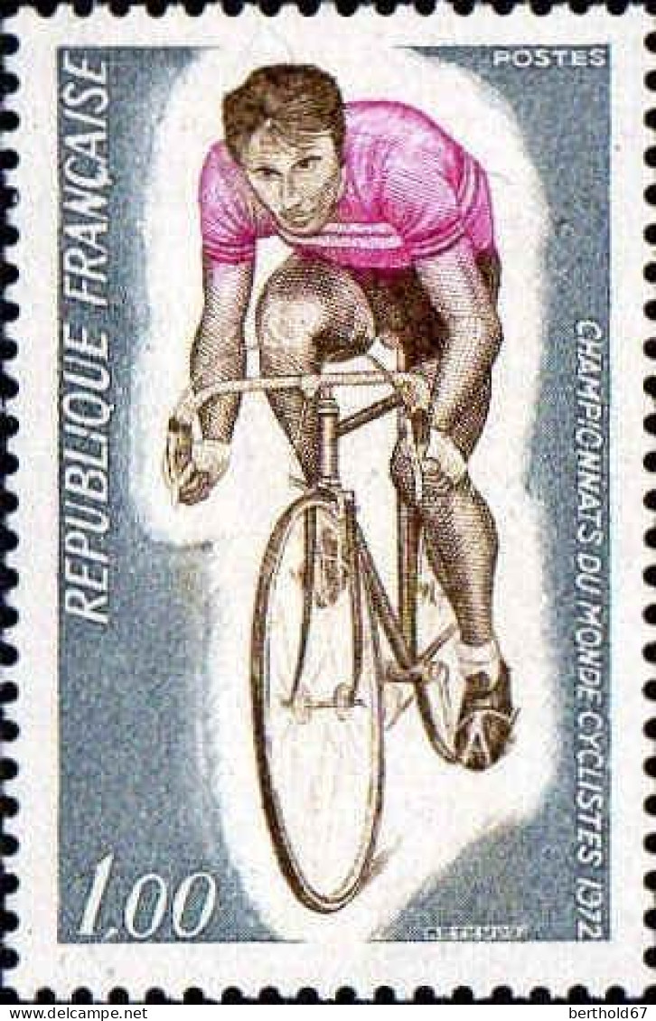 France Poste N** Yv:1724 Mi:1804 Championnats Du Monde Cyclistes (Thème) - Cyclisme