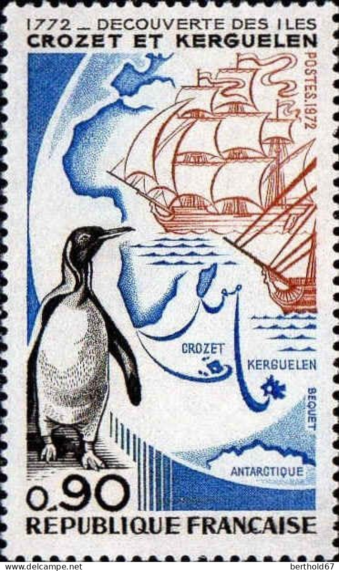 France Poste N** Yv:1704 Mi:1780 Decouverte Des Iles Crozet-Kerguelen (Thème) - Ships
