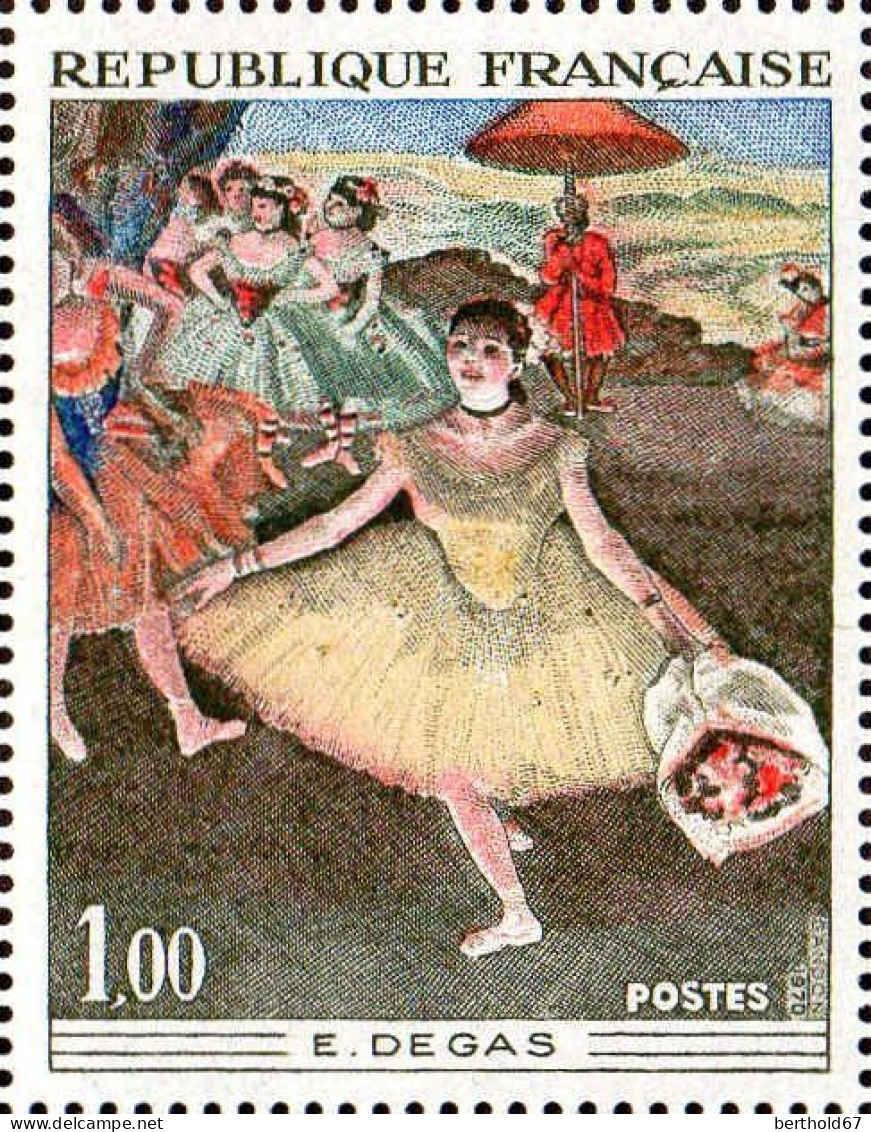 France Poste N** Yv:1653 Mi:1732 Edgar Degas Danseuse Au Bouquet Saluant (Thème) - Sonstige & Ohne Zuordnung