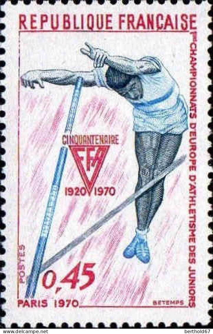 France Poste N** Yv:1650 Mi:1722 Championnats D'Europe D'athletisme Juniors (Thème) - Athletics