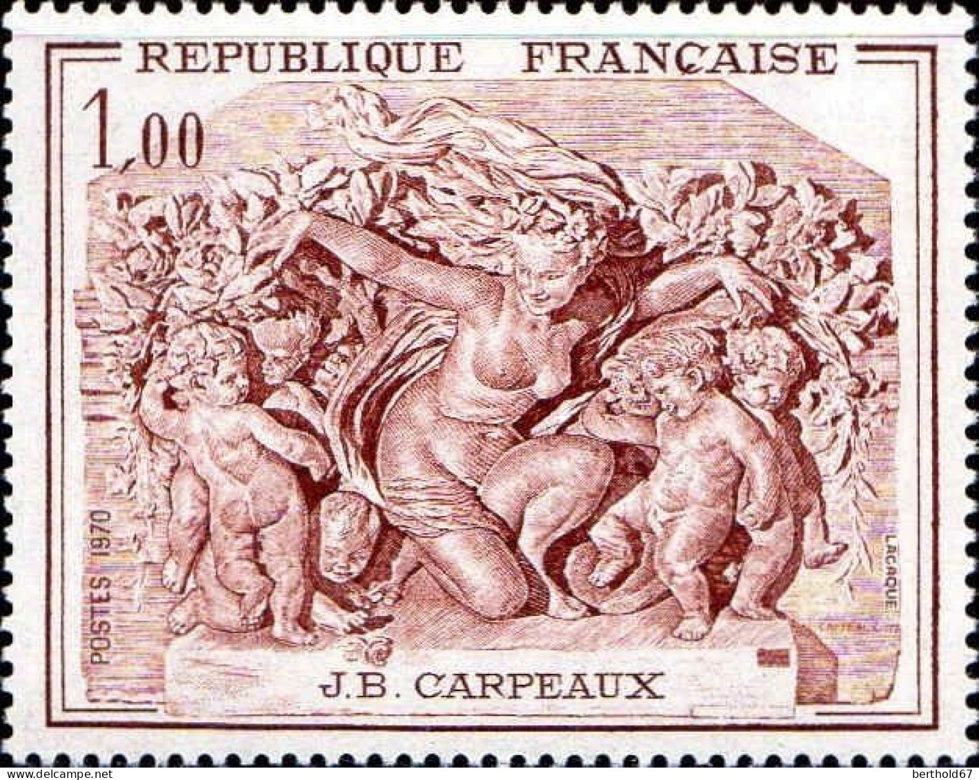 France Poste N** Yv:1641 Mi:1721 J.B.Carpeaux Le Triomphe De Flore (Thème) - Skulpturen