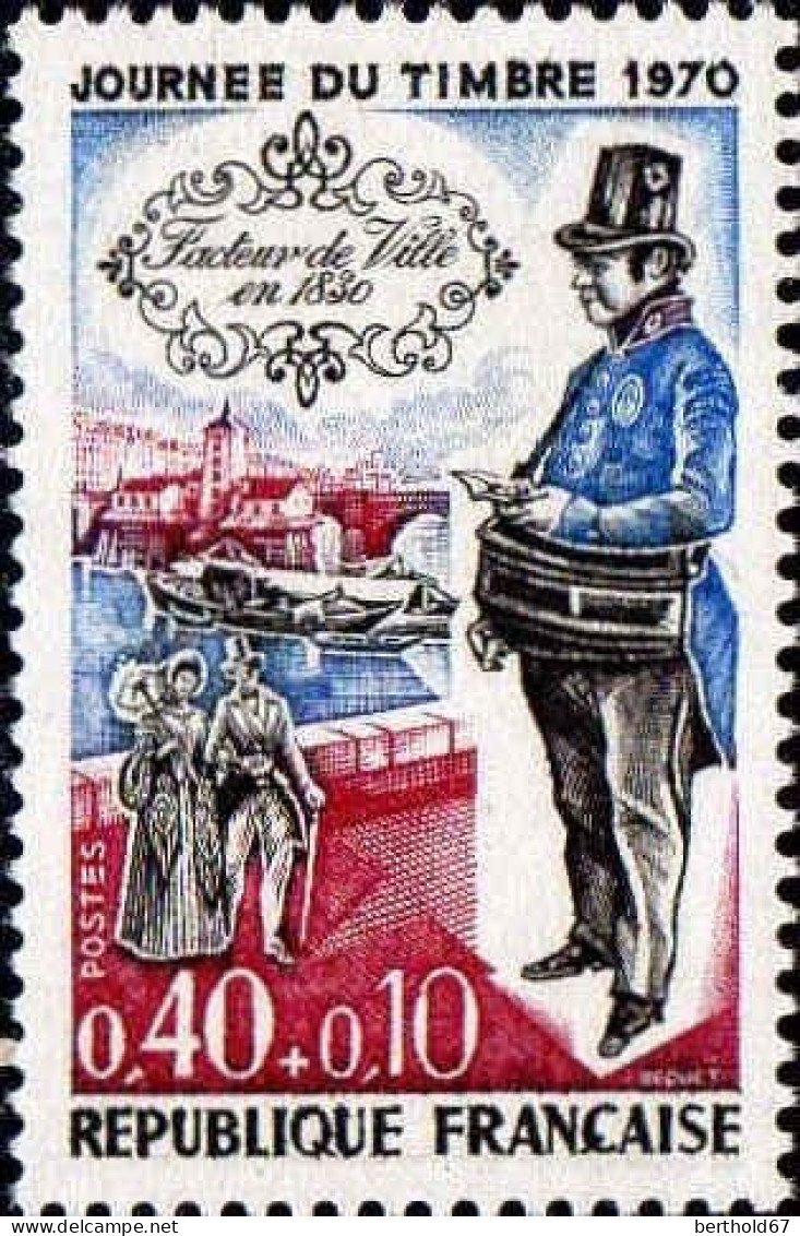 France Poste N** Yv:1632 Mi:1702 Journée Du Timbre Facteur De Ville (Thème) - Dag Van De Postzegel