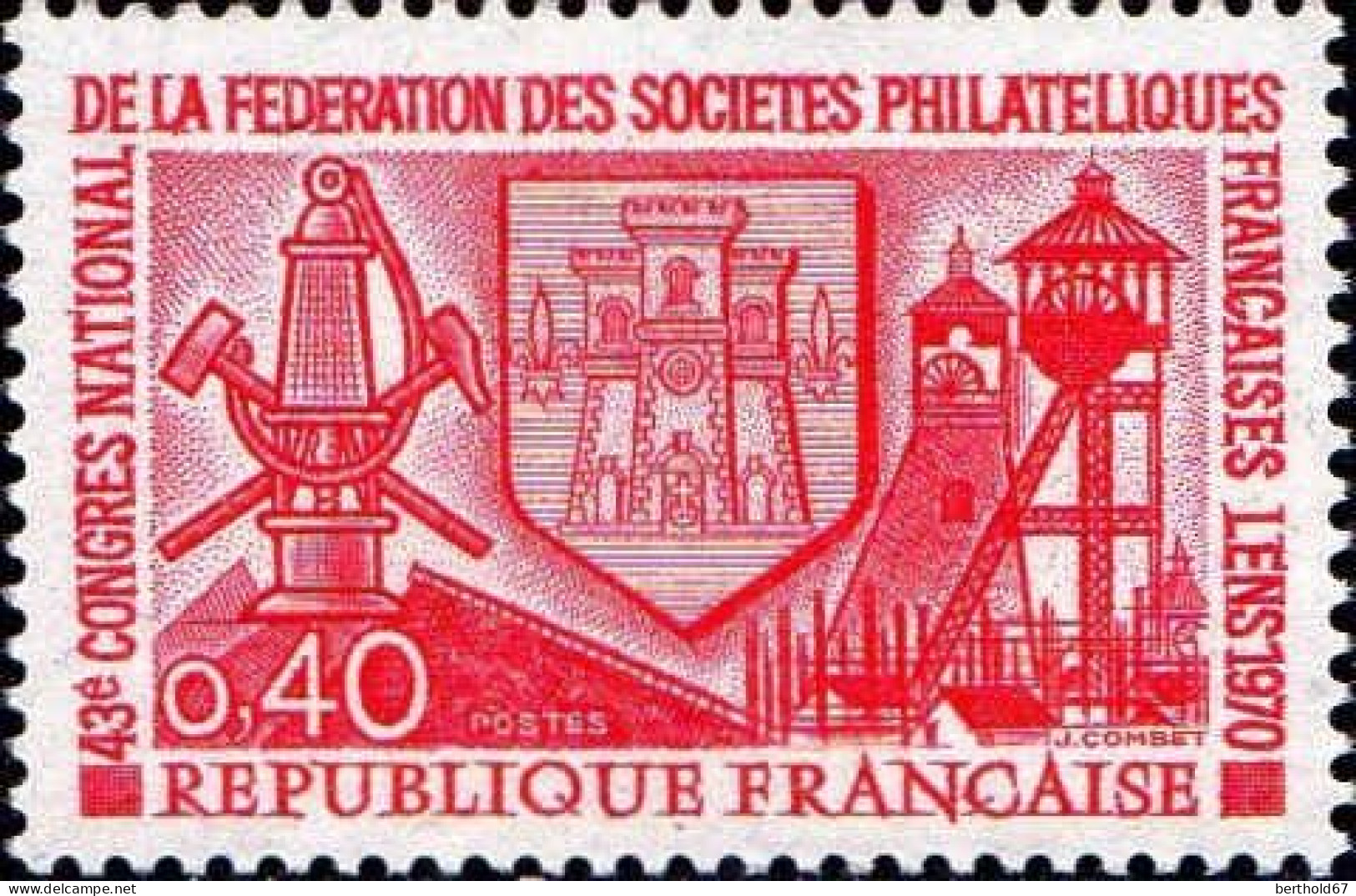 France Poste N** Yv:1642 Mi:1714 43.Congrès Philatélique Lens (Thème) - Expositions Philatéliques