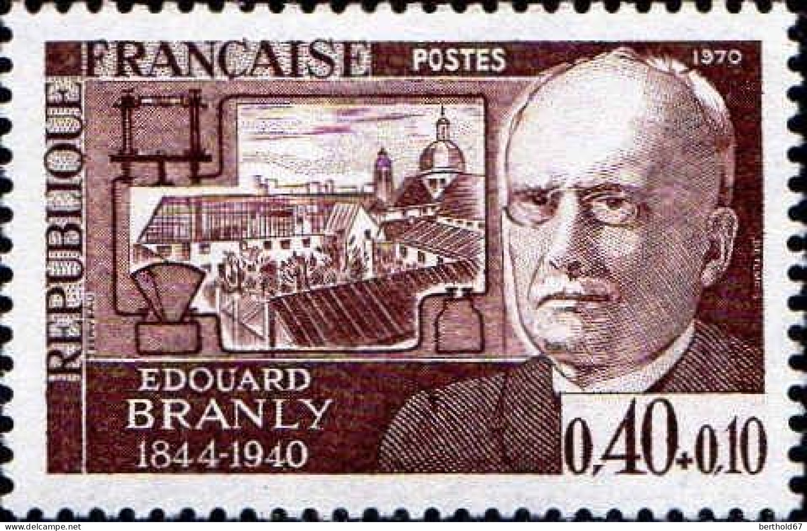 France Poste N** Yv:1626 Mi:1708 Edouard Branly Physicien (Thème) - Physique