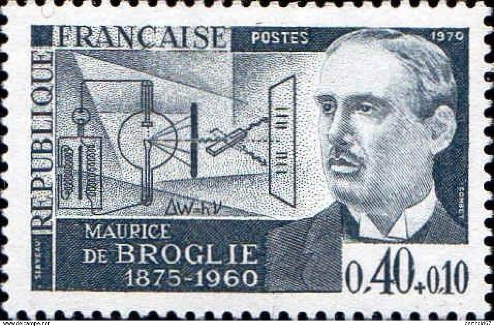 France Poste N** Yv:1627 Mi:1709 Maurice De Broglie Physicien (Thème) - Physics