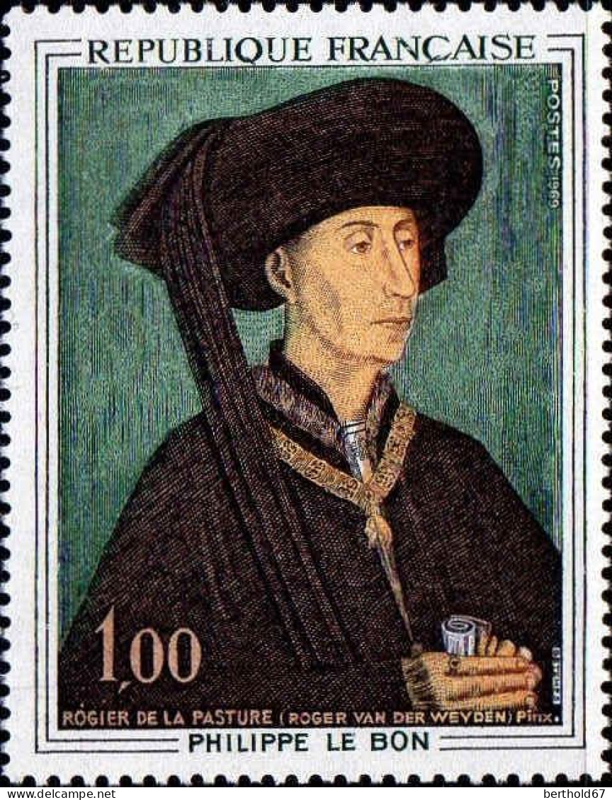 France Poste N** Yv:1587 Mi:1667 Rogier De La Pasture Philippe Le Bon (Thème) - Other & Unclassified