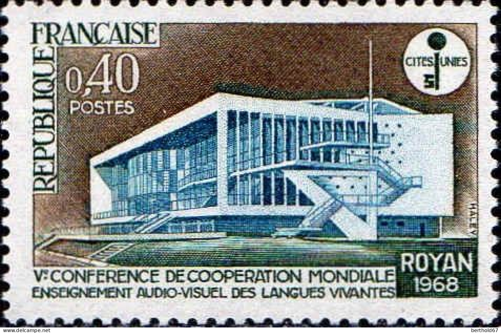 France Poste N** Yv:1554 Mi:1620 Royan Palais Des Congrès (Thème) - Autres & Non Classés